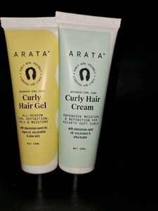 Arata Curly Hair Cream &amp; Gel Duo