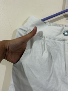 White Cotton Pants