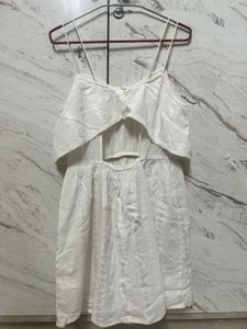 White Layered Mini Dress