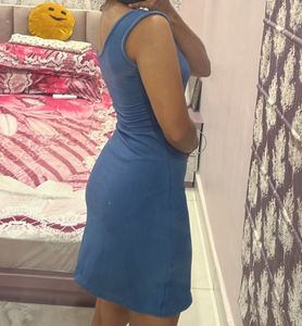 Blue Bodycon Mini Dress
