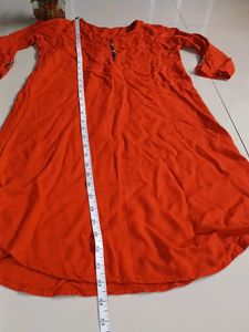 Elegant Orange Kurta