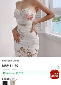 Floral Bodycon Mini Dress