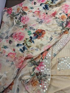 Floral Print Unstitched Suit Fabric
