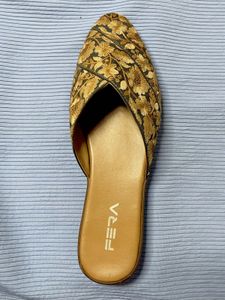 Floral Embroidered Mules