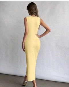 Yellow Midi Dress