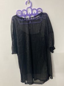 Trends Mesh Mock Neck Top