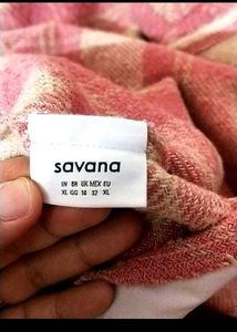 SAVANA Pink Plaid Coat/ Jacket