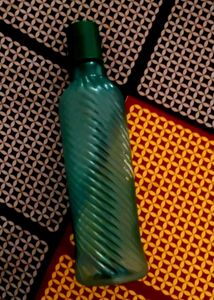 Vintage Green Glass Bottle