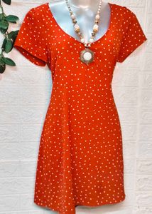 Size M/L 🎁Buy 2 Get 1 Free 🎁Red Polka Dot Dress