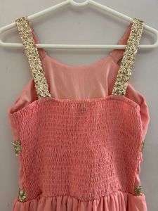 Pink Sequence Mini Dress ( Padded)