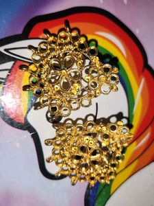 Gold Floral Earrings