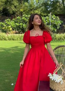 Red  Cute Dress