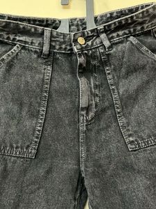 Dark Wash Cargo Pants
