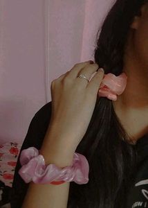 Shiny Colourful Scrunchies
