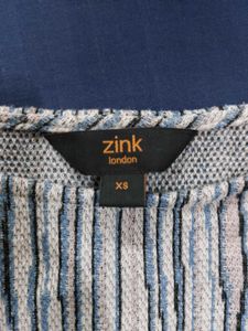 Blue Winter Crop Top