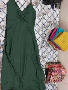 Green Slip Dress