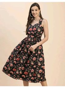 Floral Print Midi Dress
