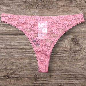 Pink Lace Thong