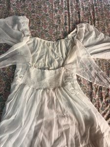 White Flowy Dress