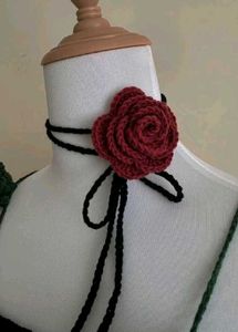 Rose Crochet Choker