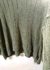 Olive Green Knit Sweater
