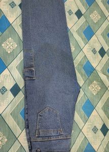 Light Wash Cargo Jeans