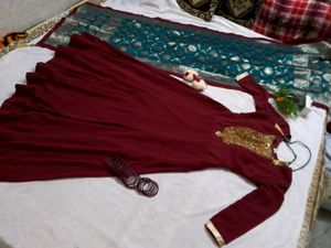 Wedding Dress With Banarsi Duppta