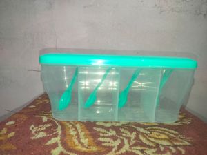 RILION Multipurpose Plastic 4 In 1 Masala Box