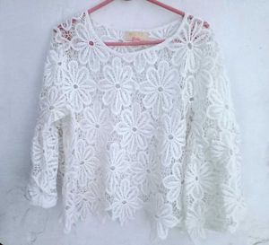 Very Beautiful V, Nice White Net Top
