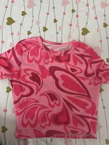 Pink Patterned Tee