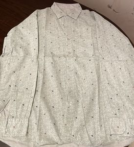 Stitched Men Full Sleeves Printed Collar Shirt