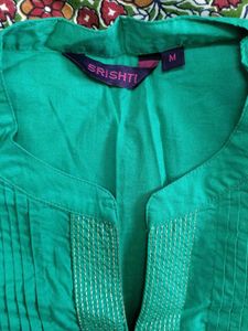 Green Button-Down Tunic