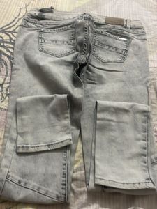 Gray Wash Moto Jeggings - Size 2