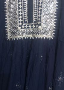 Nevy Blue Sequence Kurti