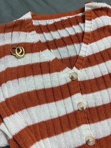 Striped Knit Cardigan