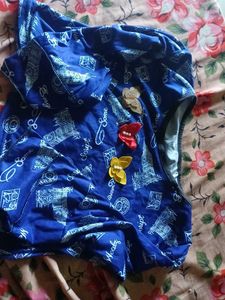 Blue Printed Top