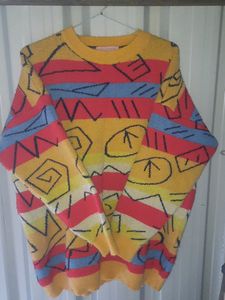Woollen Blockprint Oversize Unisex Sweater