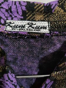 New Woolen Kurti Purple