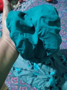 Floral Print Sea Green Dress