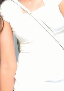 White Puff Sleeves Top