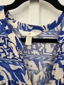 Blue &amp; White Floral Dress