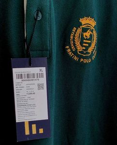 FRATINI Color Block Cotton Polo Tshirt.