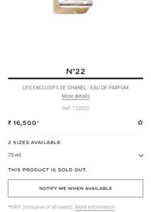 Chanel N°22 EDP 75ml  ( RARE Find) ⭐️⭐️⭐️