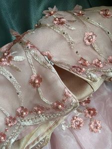 Floral Flower And Pearl Gown