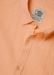 Peach Button-Down Shirt