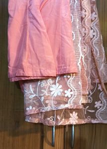 Peach Embroidered Kurti