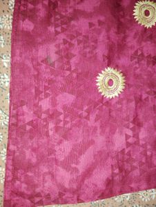 Maroon Embroidered Kurti
