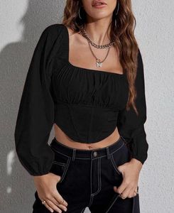 Corset style crop top