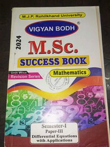 M.Sc. Mathematics Book - Rohilkhand University
