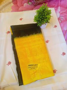 Trending foil print saree double colour
